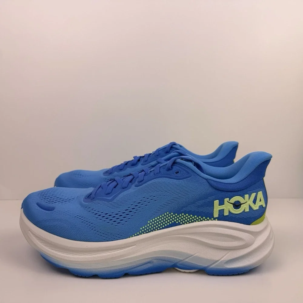 Hoka One One Clifton 11 Running Shoes Men Size 10D Blue/White 1176572 VSF Sample